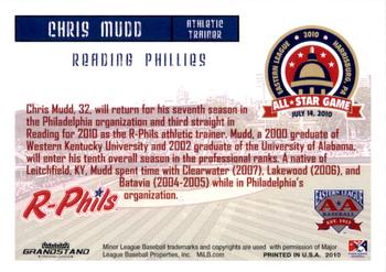 2010 Grandstand Eastern League All-Star Game Eastern Division #NNO Chris Mudd Back