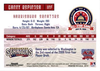 2010 Grandstand Eastern League All-Star Game Western Divsion #NNO Danny Espinosa Back