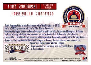 2010 Grandstand Eastern League All-Star Game Western Divsion #NNO Tony Rogowski Back