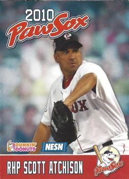 2010 Dunkin' Donuts NESN Pawtucket Red Sox #NNO Scott Atchison Front