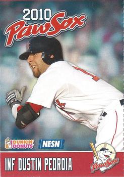 2010 Dunkin' Donuts NESN Pawtucket Red Sox #NNO Dustin Pedroia Front