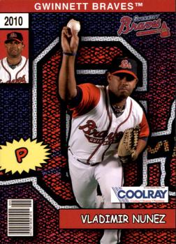 2010 Choice Gwinnett Braves SGA #16 Vladimir Nunez Front