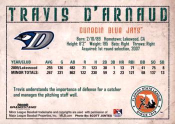 2010 Grandstand Florida State League Top Prospects #7 Travis d'Arnaud Back