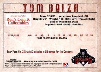 2010 Grandstand Yakima Bears #NNO Tom Belza Back