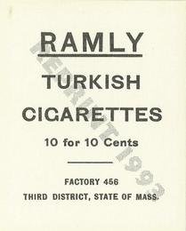 1993 1909 Ramly Cigarettes T204 (Reprint) #NNO Hans Lobert Back