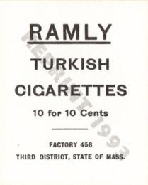 1993 1909 Ramly Cigarettes T204 (Reprint) #NNO Cy Morgan Back
