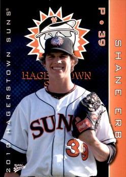2010 MultiAd Hagerstown Suns #6 Shane Erb Front