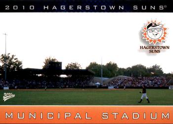 2010 MultiAd Hagerstown Suns #31 Municipal Stadium Front