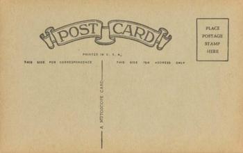 1955 Exhibits Post Card Backs - Mutoscope Back #NNO Monte Irvin Back