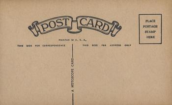 1955 Exhibits Post Card Backs - Mutoscope Back #NNO Mickey Mantle Back