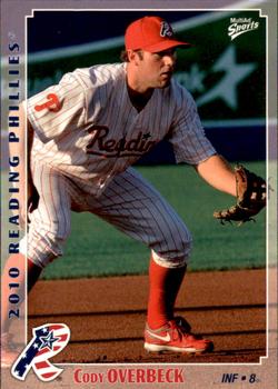 2010 MultiAd Reading Phillies SGA #4 Cody Overbeck Front