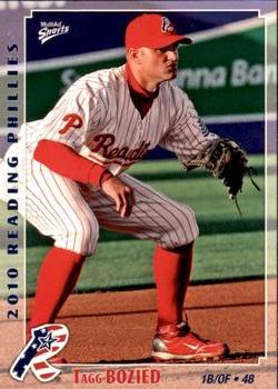 2010 MultiAd Reading Phillies SGA #5 Tagg Bozied Front