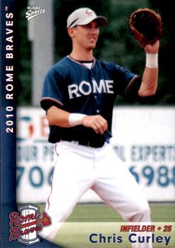 2010 MultiAd Rome Braves #6 Chris Curley Front