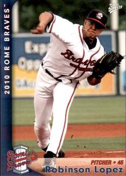 2010 MultiAd Rome Braves #16 Robinson Lopez Front
