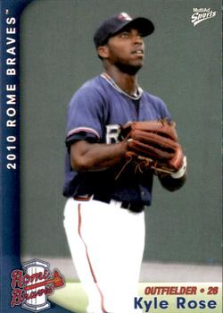 2010 MultiAd Rome Braves #21 Kyle Rose Front