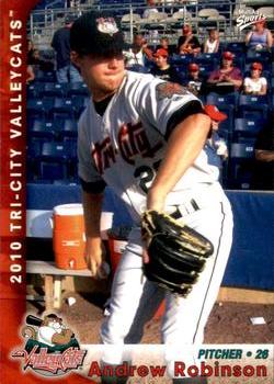 2010 MultiAd Tri-City ValleyCats #23 Andrew Robinson Front