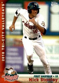 2010 MultiAd Tri-City ValleyCats #26 Nick Stanley Front