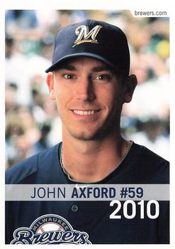 2010 Milwaukee Brewers Police - Portage County Sheriff Dept. #NNO John Axford Front