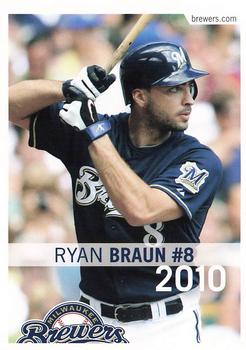 2010 Milwaukee Brewers Police - Portage County Sheriff Dept. #NNO Ryan Braun Front