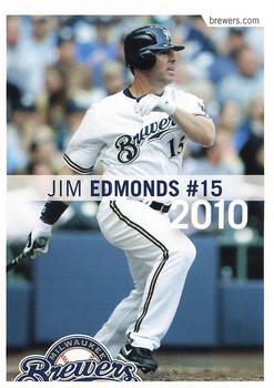 2010 Milwaukee Brewers Police - Portage County Sheriff Dept. #NNO Jim Edmonds Front
