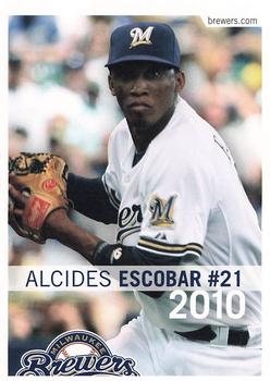 2010 Milwaukee Brewers Police - Portage County Sheriff Dept. #NNO Alcides Escobar Front