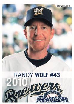 2010 Milwaukee Brewers Police - Portage County Sheriff Dept. #NNO Randy Wolf Front