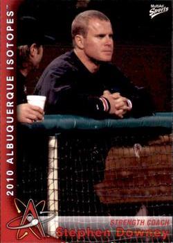2010 MultiAd Albuquerque Isotopes #6 Stephen Downey Front