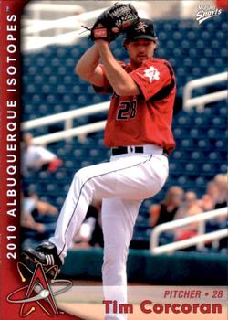 2010 MultiAd Albuquerque Isotopes #9 Tim Corcoran Front