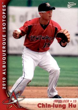 2010 MultiAd Albuquerque Isotopes #18 Chin-lung Hu Front