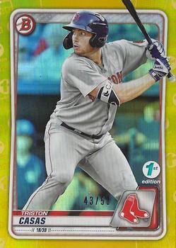 2020 Bowman 1st Edition - Gold #BFE-18 Triston Casas Front