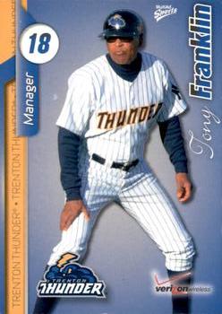 2010 MultiAd Trenton Thunder #1 Tony Franklin Front