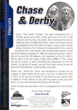 2010 MultiAd Trenton Thunder #34 Chase / Derby Back