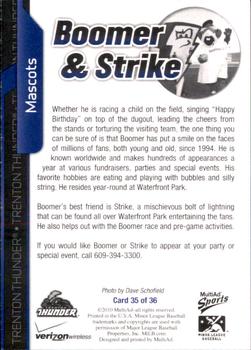 2010 MultiAd Trenton Thunder #35 Boomer / Strike Back