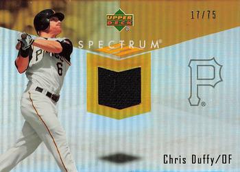 2007 Upper Deck Spectrum - Swatches Gold #SSW-CD Chris Duffy Front