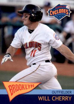 2010 Brooklyn Cyclones #15 Will Cherry Front