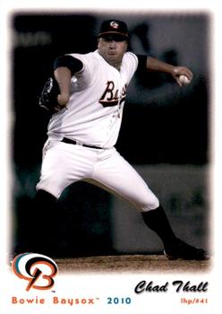 2010 Grandstand Bowie Baysox #NNO Chad Thall Front