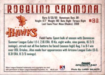 2010 Grandstand Boise Hawks #NNO Rogelino Carmona Back
