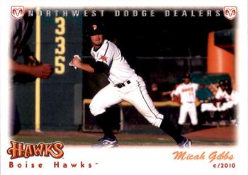 2010 Grandstand Boise Hawks #NNO Micah Gibbs Front