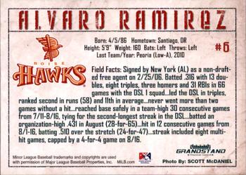 2010 Grandstand Boise Hawks #NNO Alvaro Ramirez Back