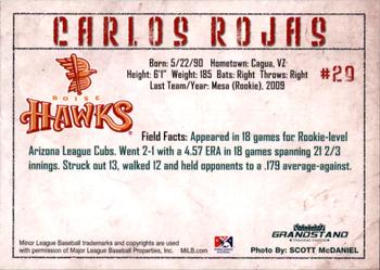 2010 Grandstand Boise Hawks #NNO Carlos Rojas Back