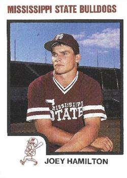 1988 Mississippi State Bulldogs #NNO Joey Hamilton Front