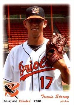 2010 Grandstand Bluefield Orioles #NNO Travis Strong Front