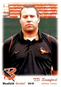 2010 Grandstand Bluefield Orioles #NNO T.D. Swinford Front