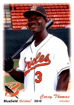 2010 Grandstand Bluefield Orioles #NNO Corey Thomas Front