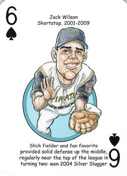 2013 Hero Decks Pittsburgh Pirates Baseball Heroes Playing Cards #6♠ Jack Wilson Front