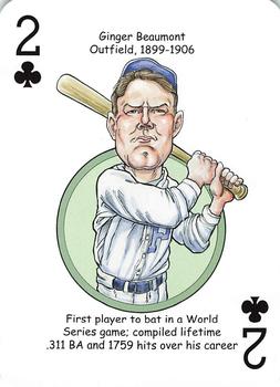 2013 Hero Decks Pittsburgh Pirates Baseball Heroes Playing Cards #2♣ Ginger Beaumont Front