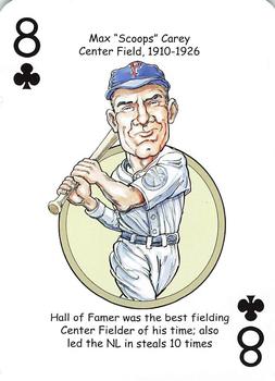 2013 Hero Decks Pittsburgh Pirates Baseball Heroes Playing Cards #8♣ Max Carey Front