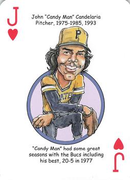 2013 Hero Decks Pittsburgh Pirates Baseball Heroes Playing Cards #J♥ John Candelaria Front