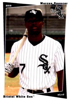 2010 Grandstand Bristol White Sox #NNO Marcus Spencer Front