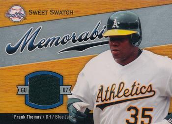2007 Upper Deck Sweet Spot - Sweet Swatch Memorabilia #SW-FT Frank Thomas Front